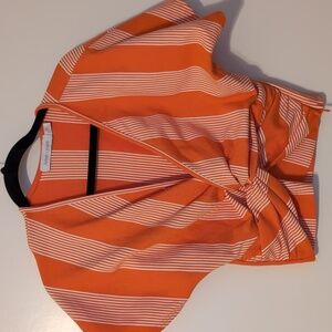 Bishop and Young top. Size XS orange and white